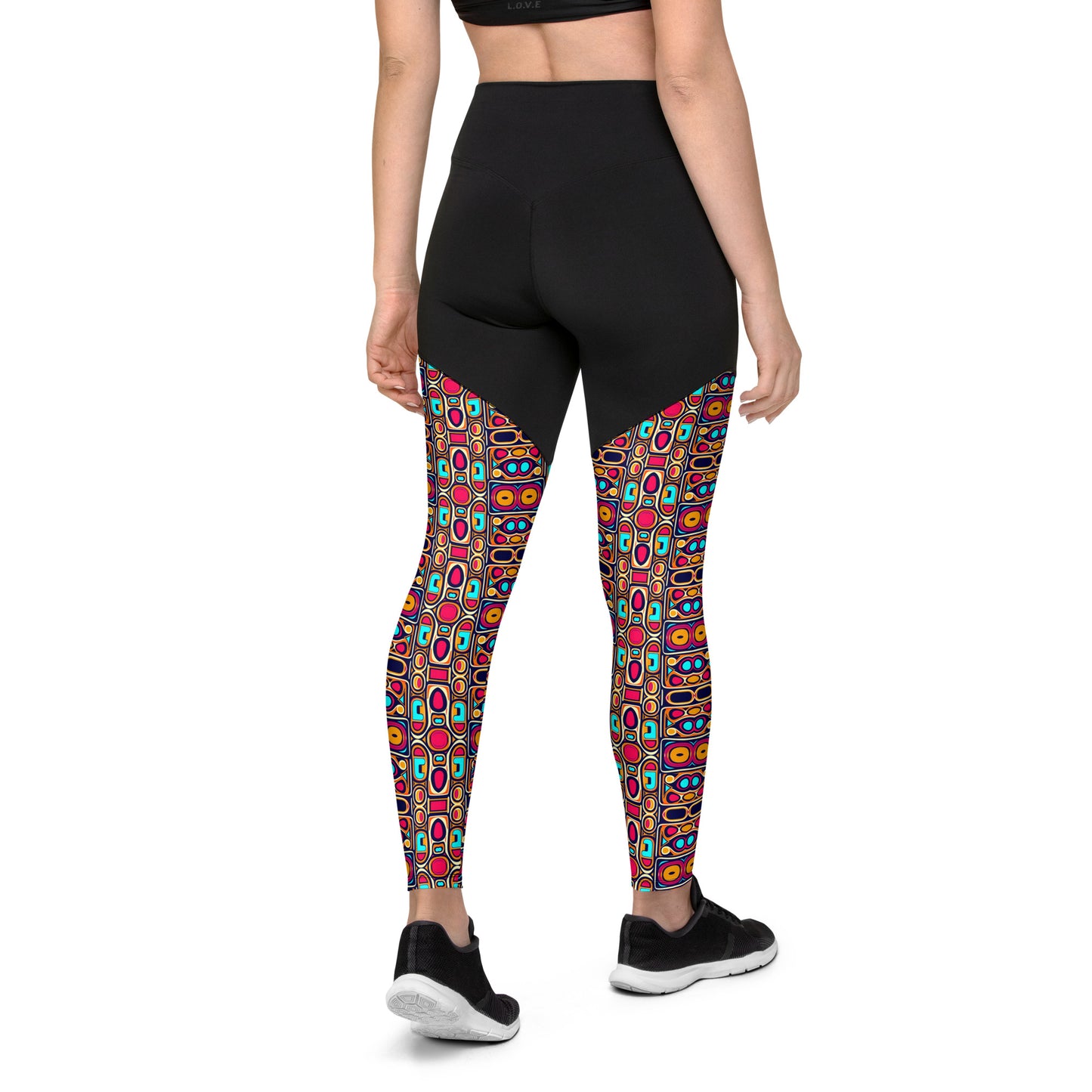 DMV 0185 Vintage Artsy Sports Leggings