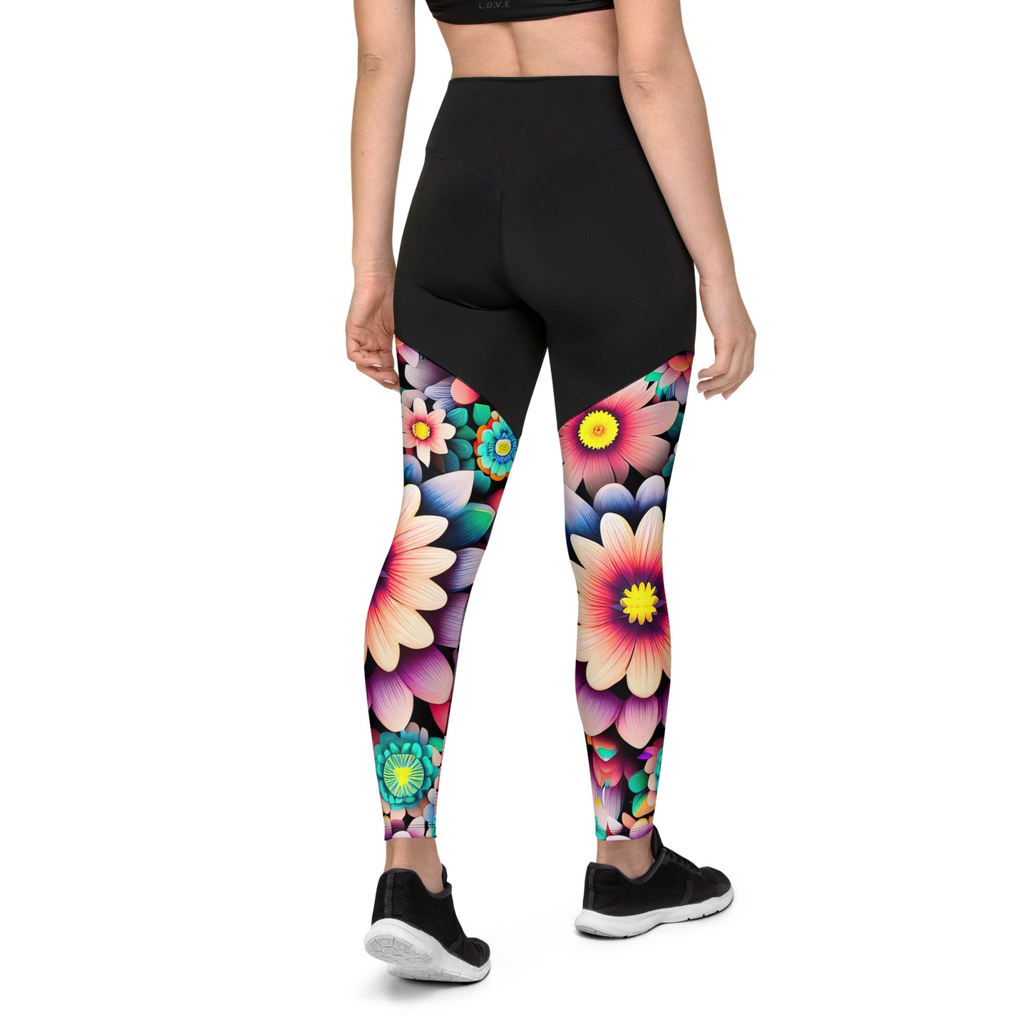 DMV 0515 Floral Sports Leggings