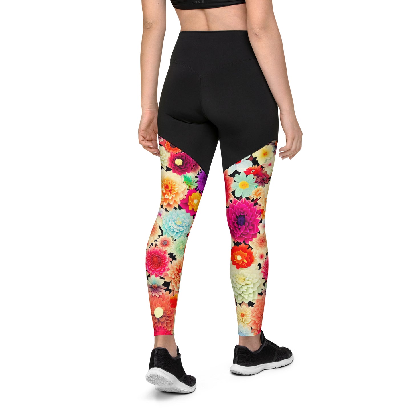 DMV 0424 Floral Sports Leggings