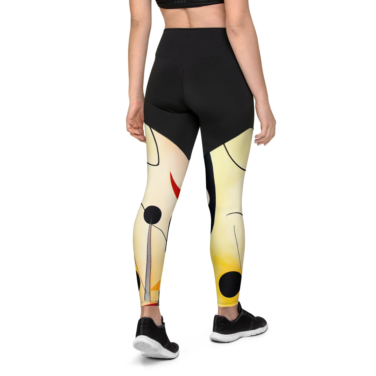 DMV 0393 Retro Art Sports Leggings