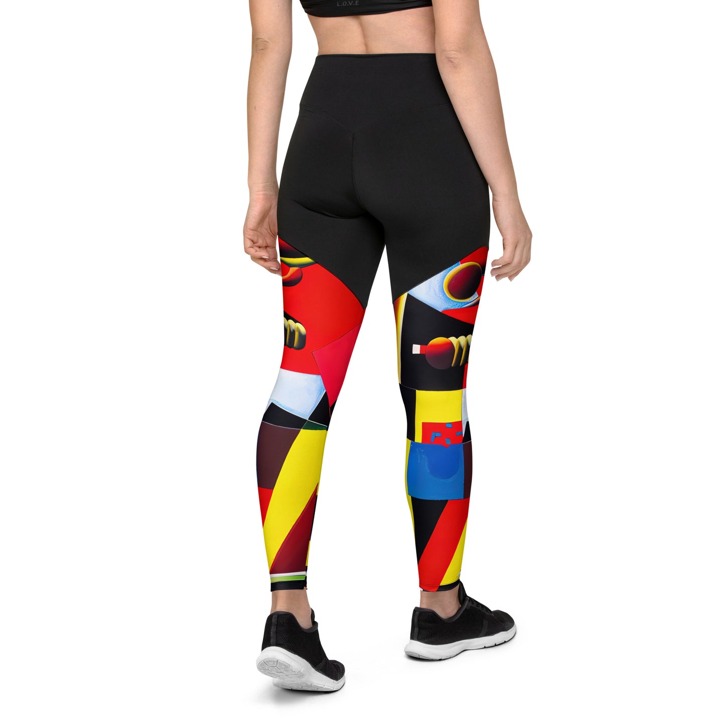 DMV 0606 Retro Art Sports Leggings