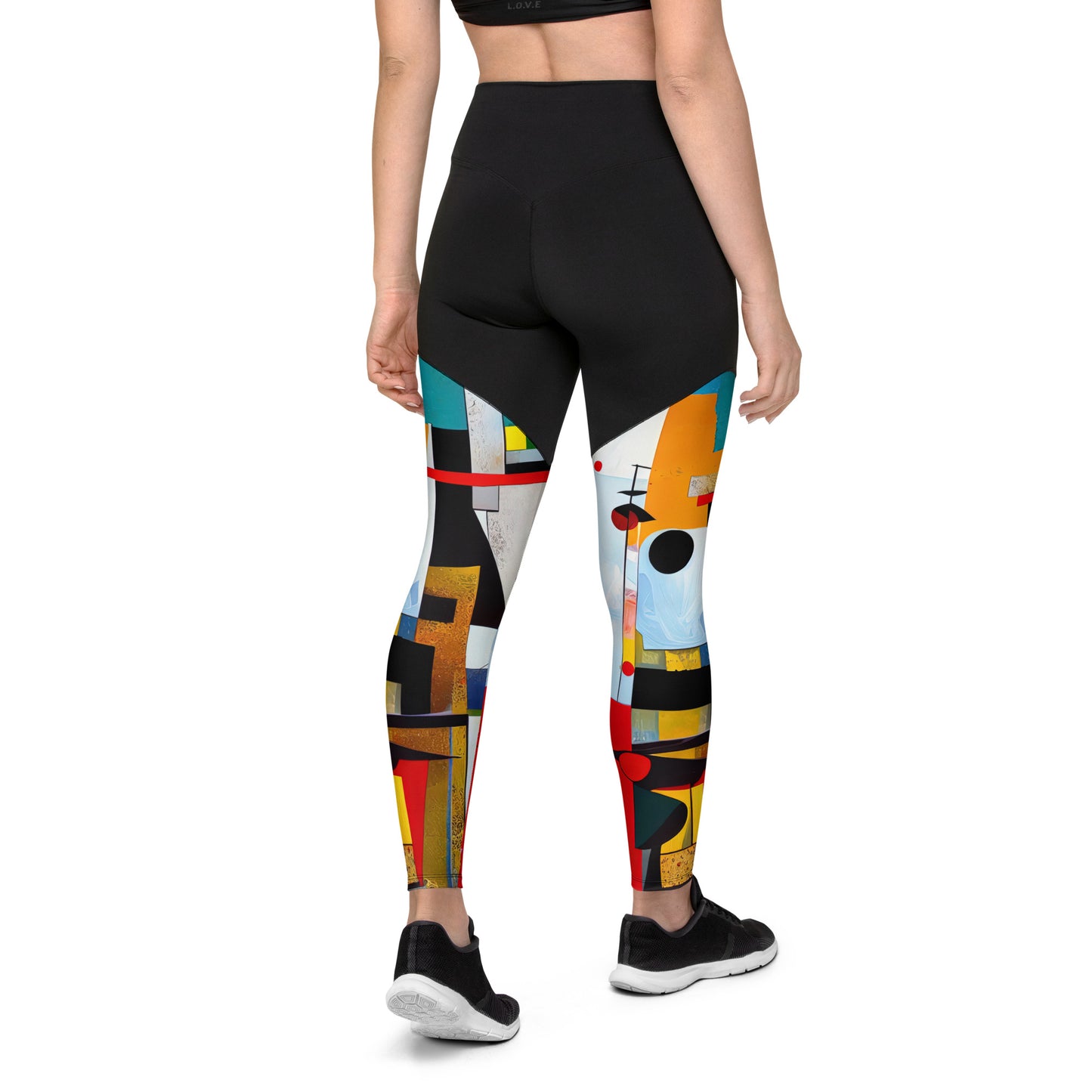 DMV 0554 Retro Art Sports Leggings