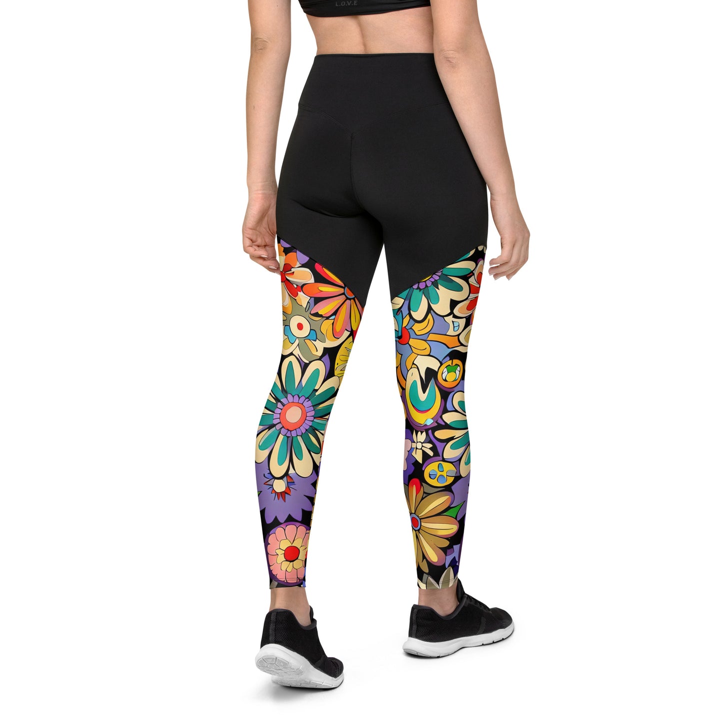 DMV 0832 Floral Sports Leggings