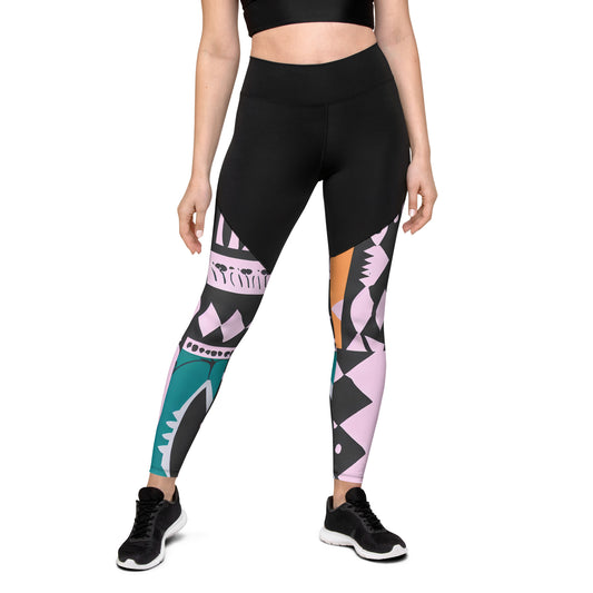 DMV 0229 Boho Sports Leggings