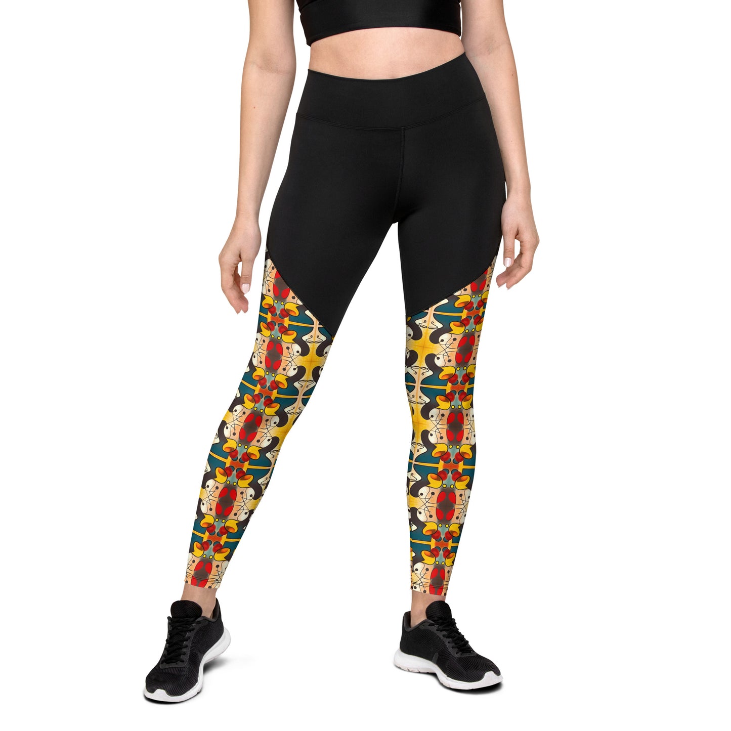 DMV 0281 Vintage Artsy Sports Leggings