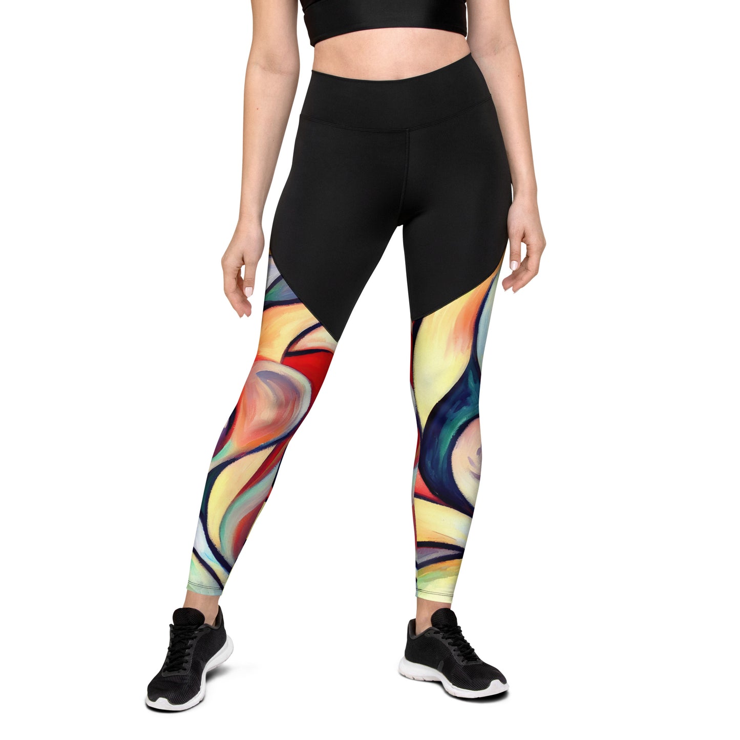 DMV 0277 Abstract Art Sports Leggings