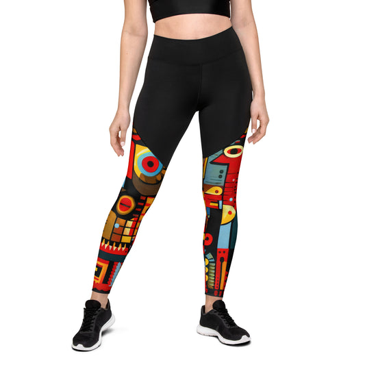 DMV 0233 Psy Art Sports Leggings