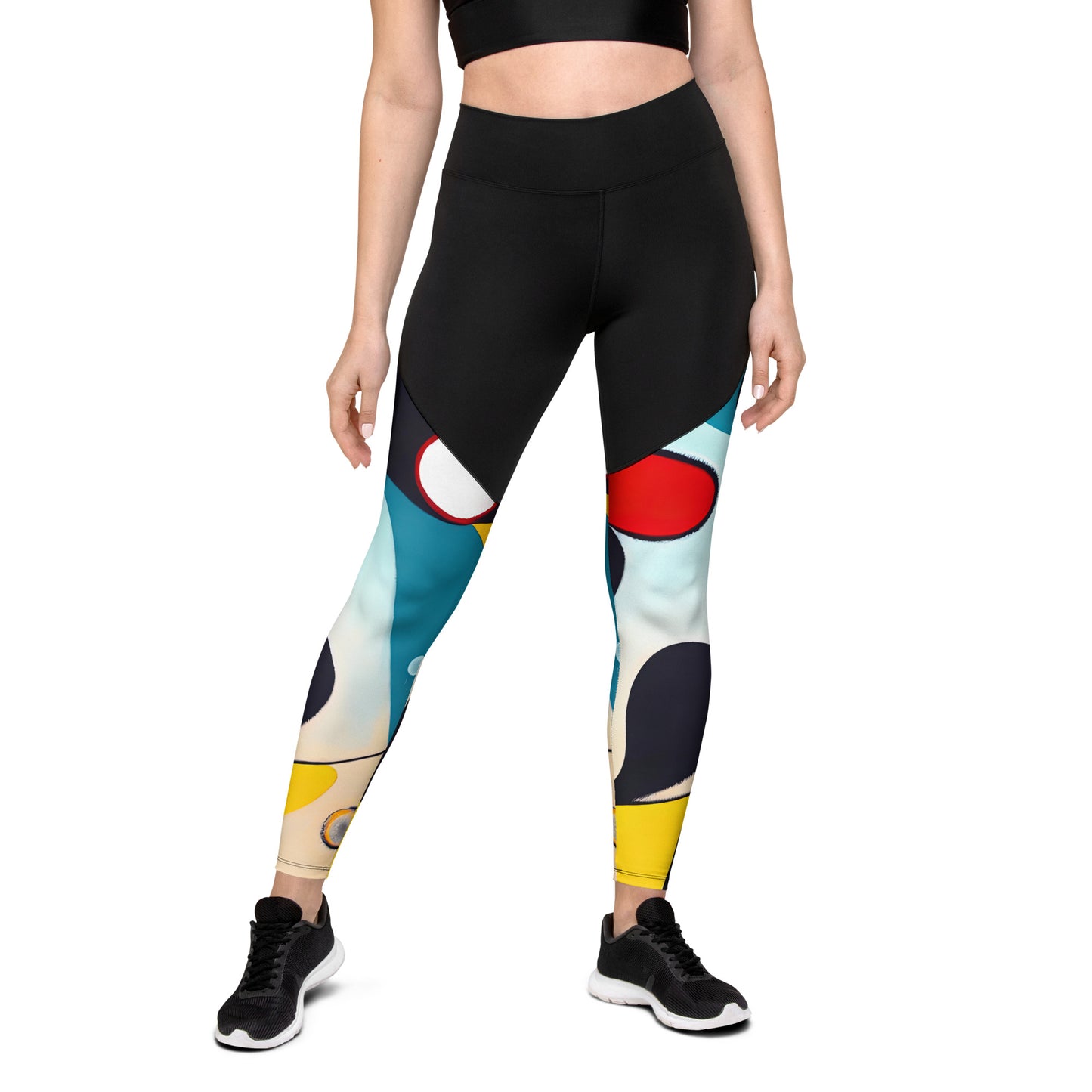 DMV 0037 Retro Art Sports Leggings