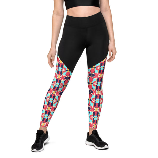 DMV 0030 Vintage Artsy Sports Leggings