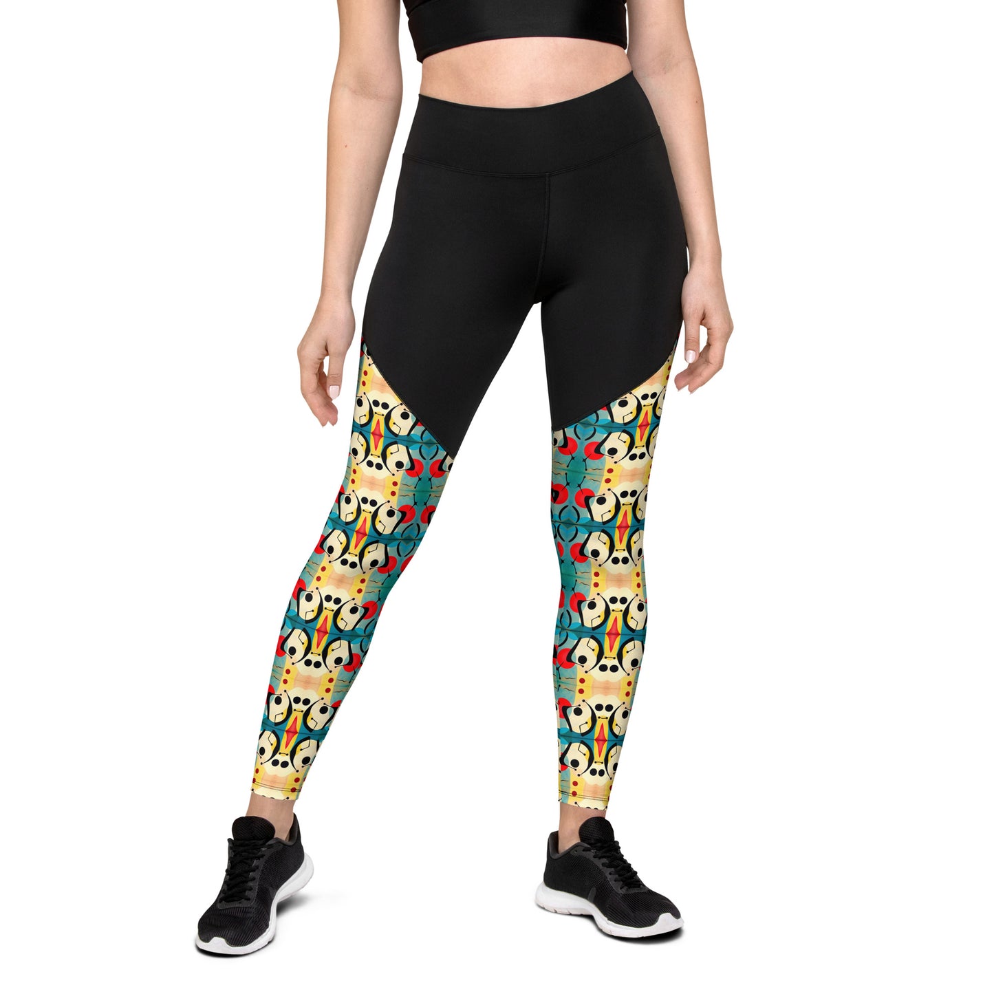 DMV 0044 Vintage Artsy Sports Leggings