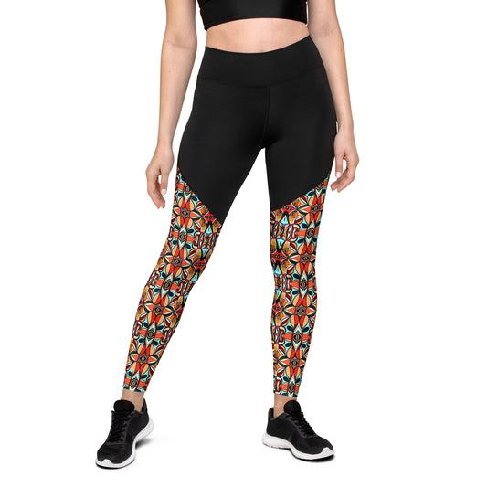 DMV 0210 Vintage Artsy Sports Leggings