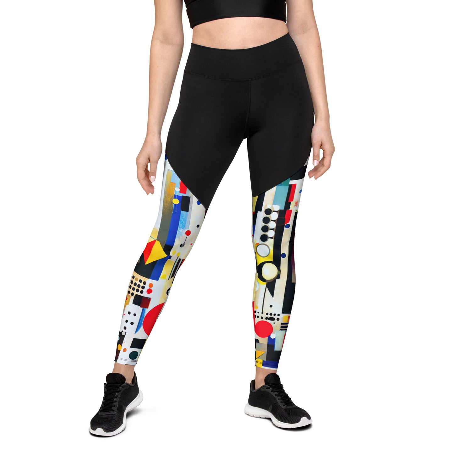 DMV 0124 Retro Art Sports Leggings