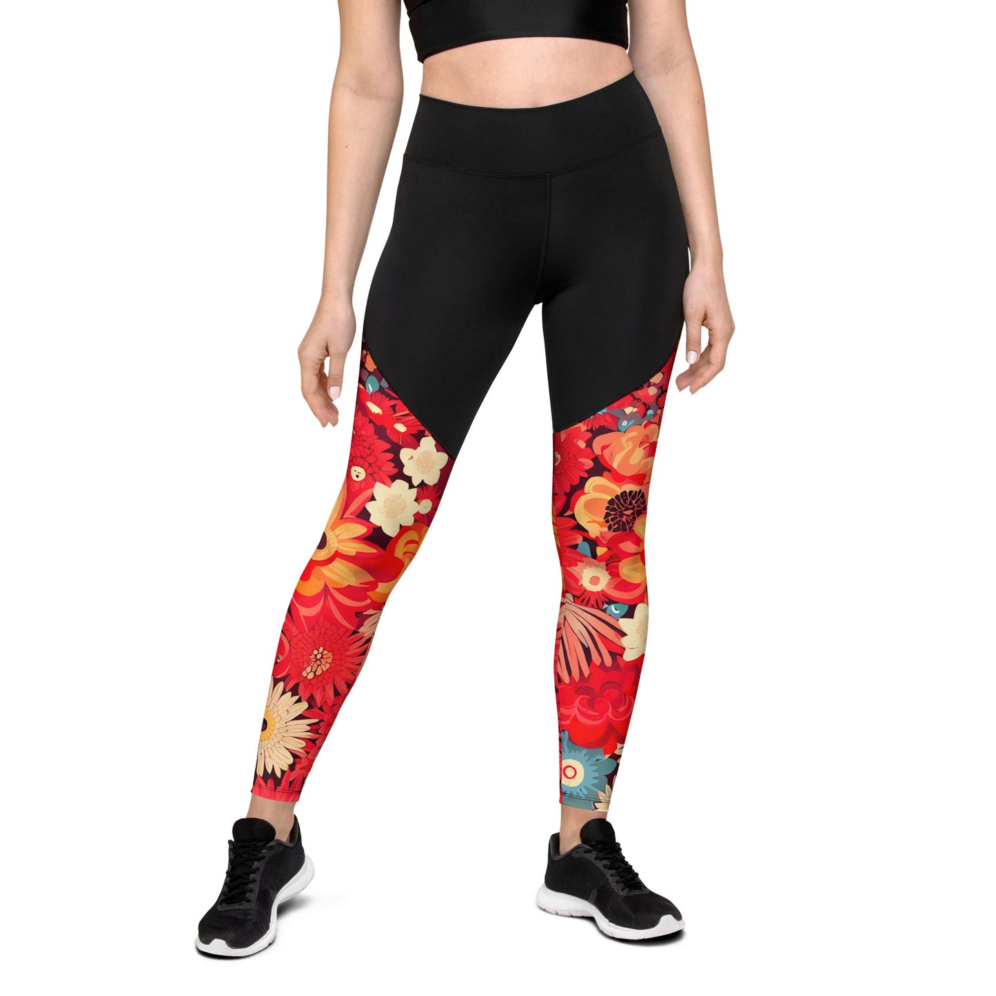 DMV 0105 Floral Sports Leggings