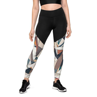 DMV 0264 Abstract Art Sports Leggings