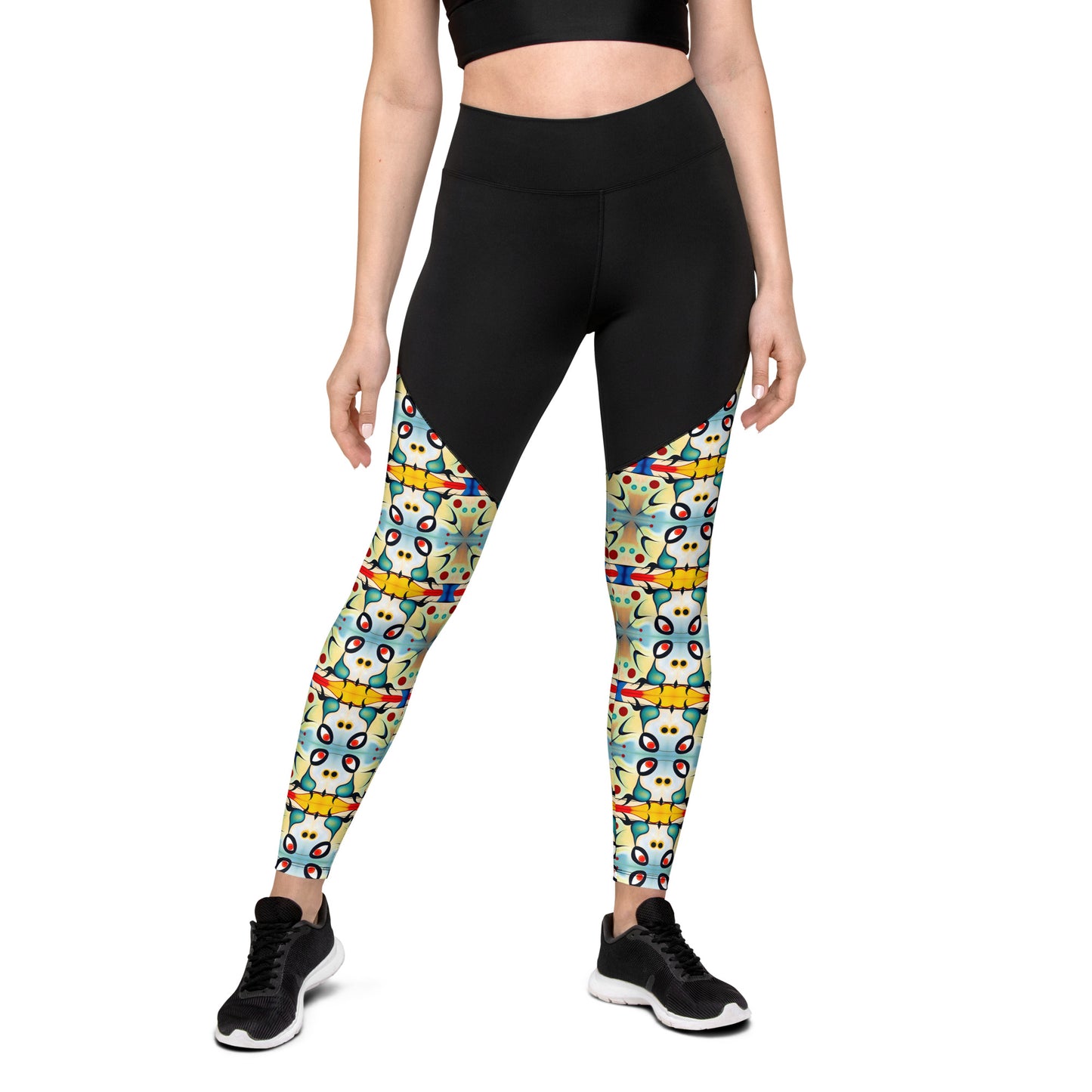 DMV 0102 Vintage Artsy Sports Leggings