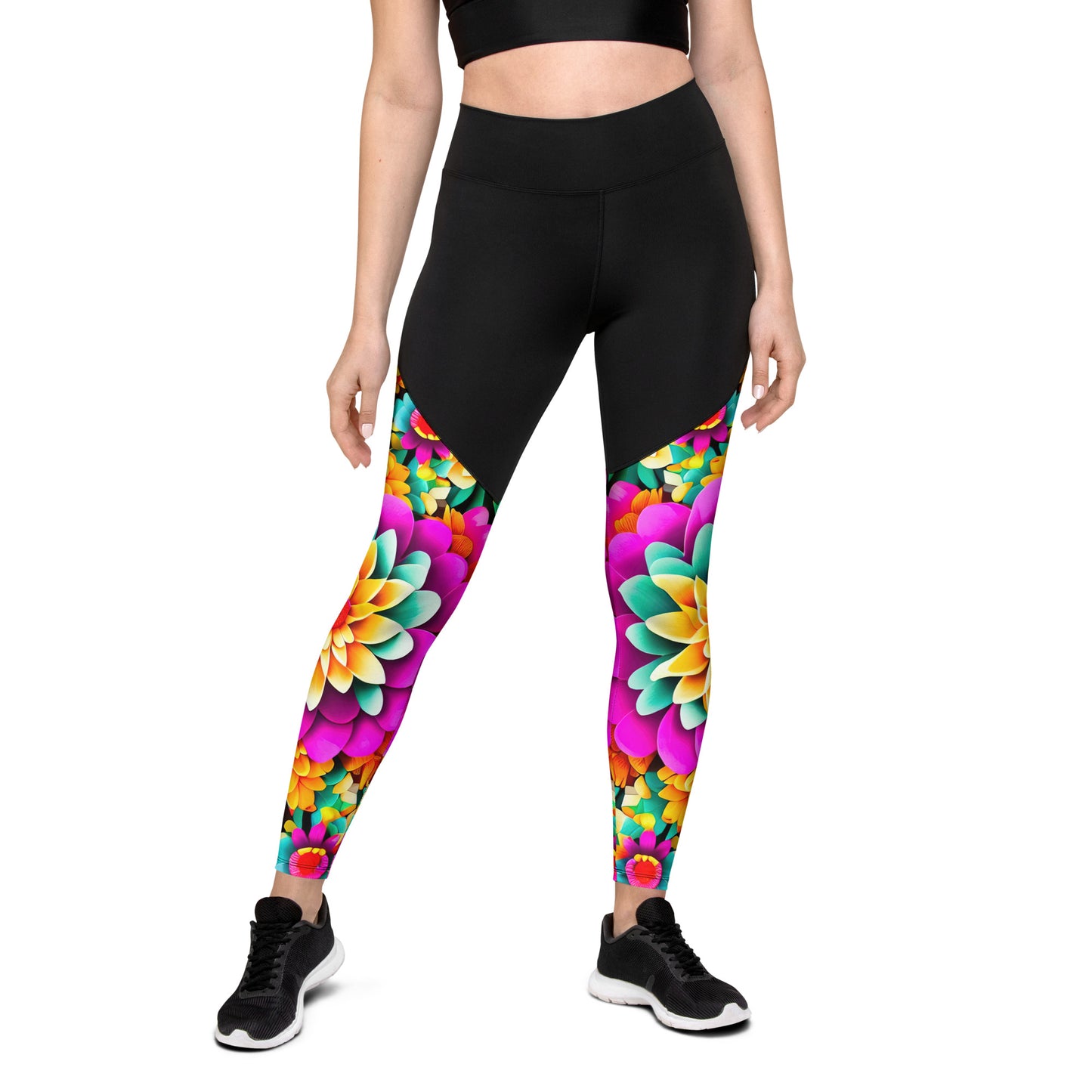 DMV 0250 Floral Sports Leggings