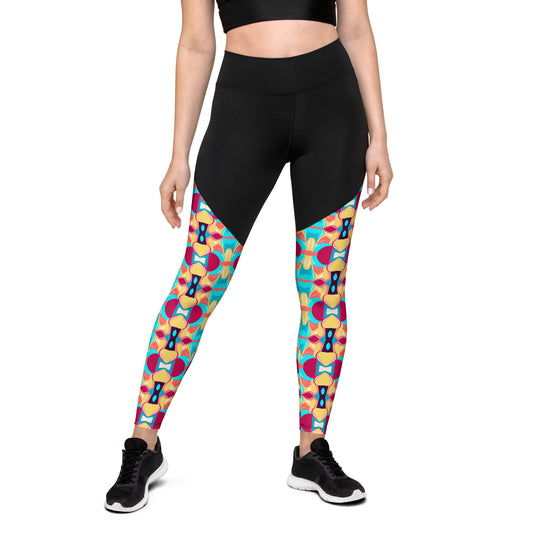 DMV 0134 Vintage Artsy Sports Leggings