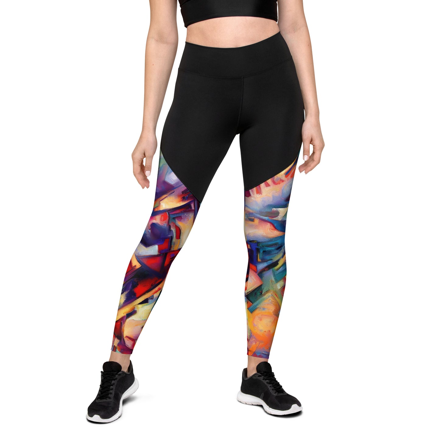 DMV 0308 Abstract Art Sports Leggings