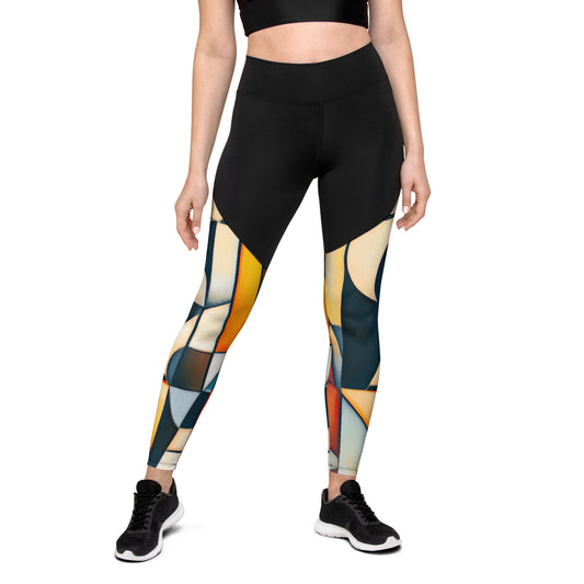 DMV 0433 Abstract Art Sports Leggings