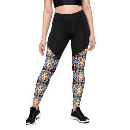 DMV 2050 Vintage Artsy Sports Leggings