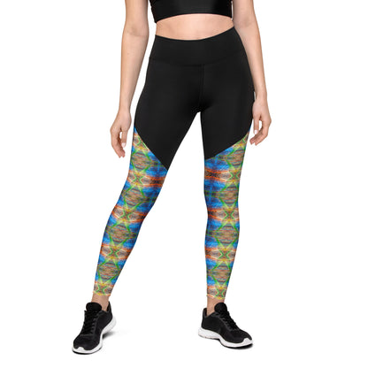 DMV 1305 Avant Garde Artsy Sports Leggings