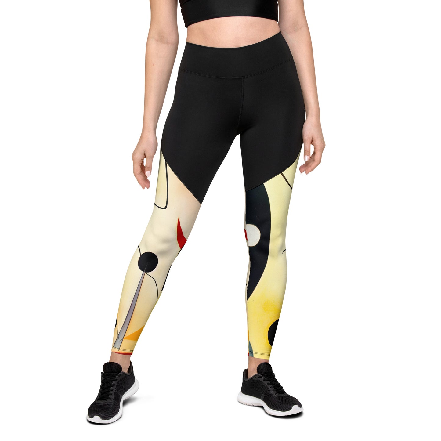 DMV 0393 Retro Art Sports Leggings