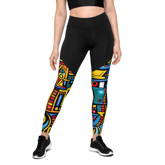 DMV 1062 Psy Art Sports Leggings