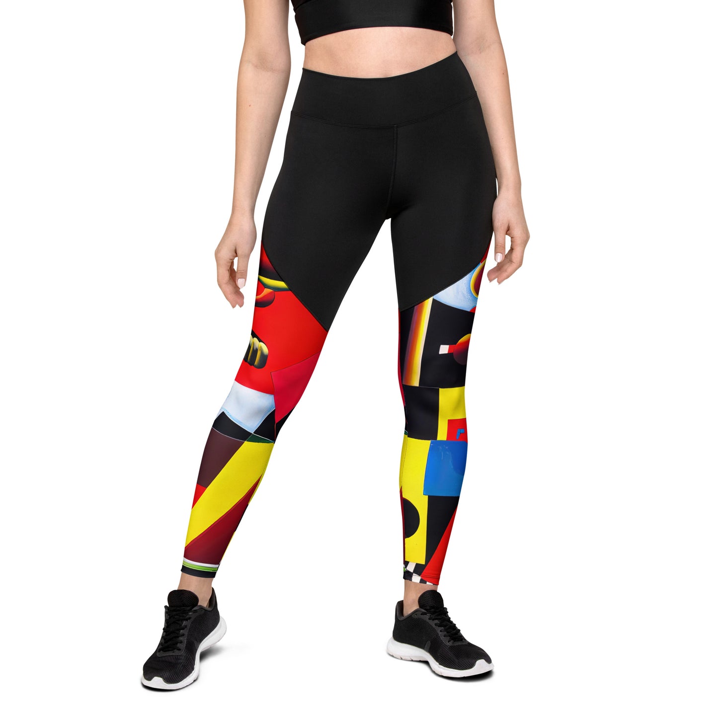 DMV 0606 Retro Art Sports Leggings