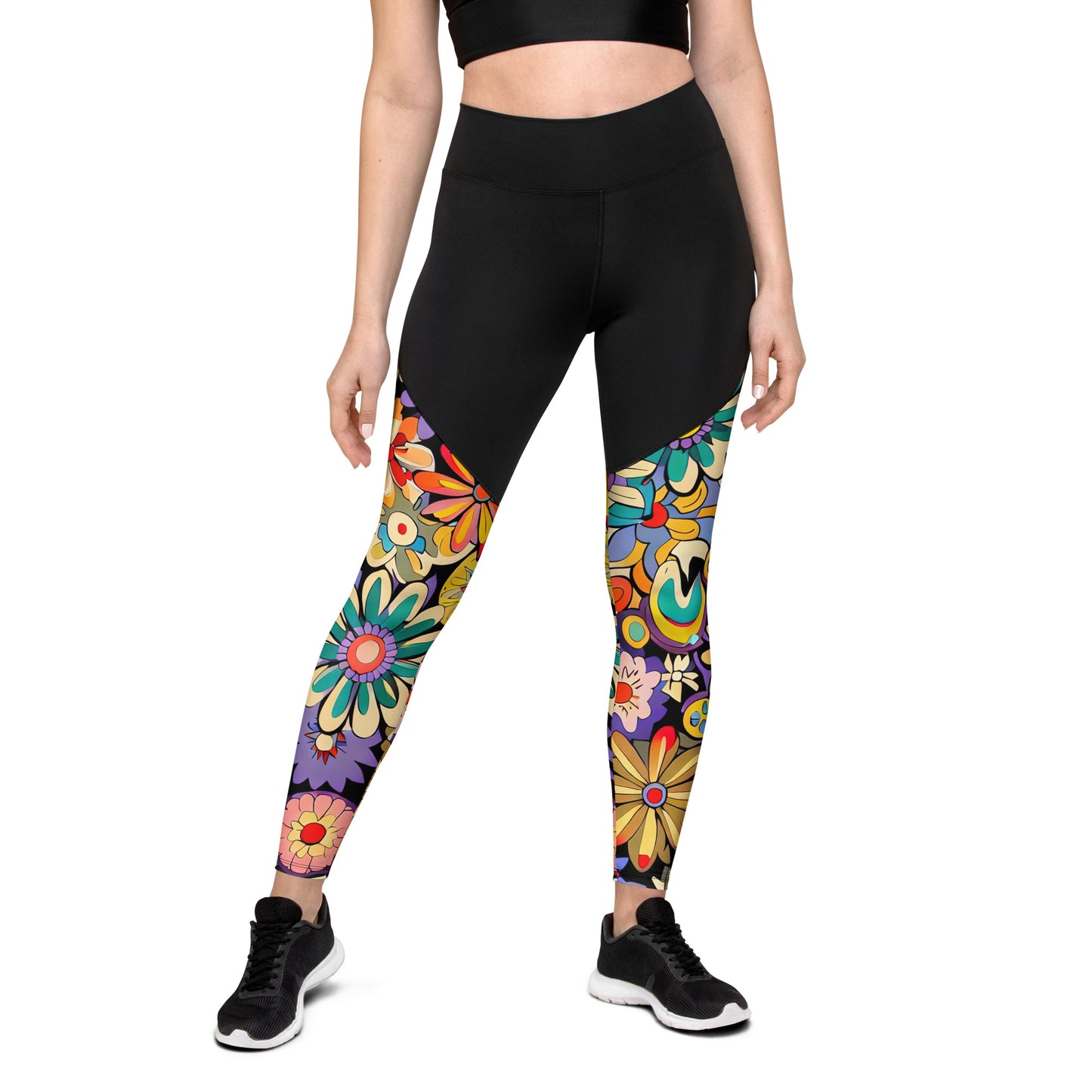 DMV 0832 Floral Sports Leggings