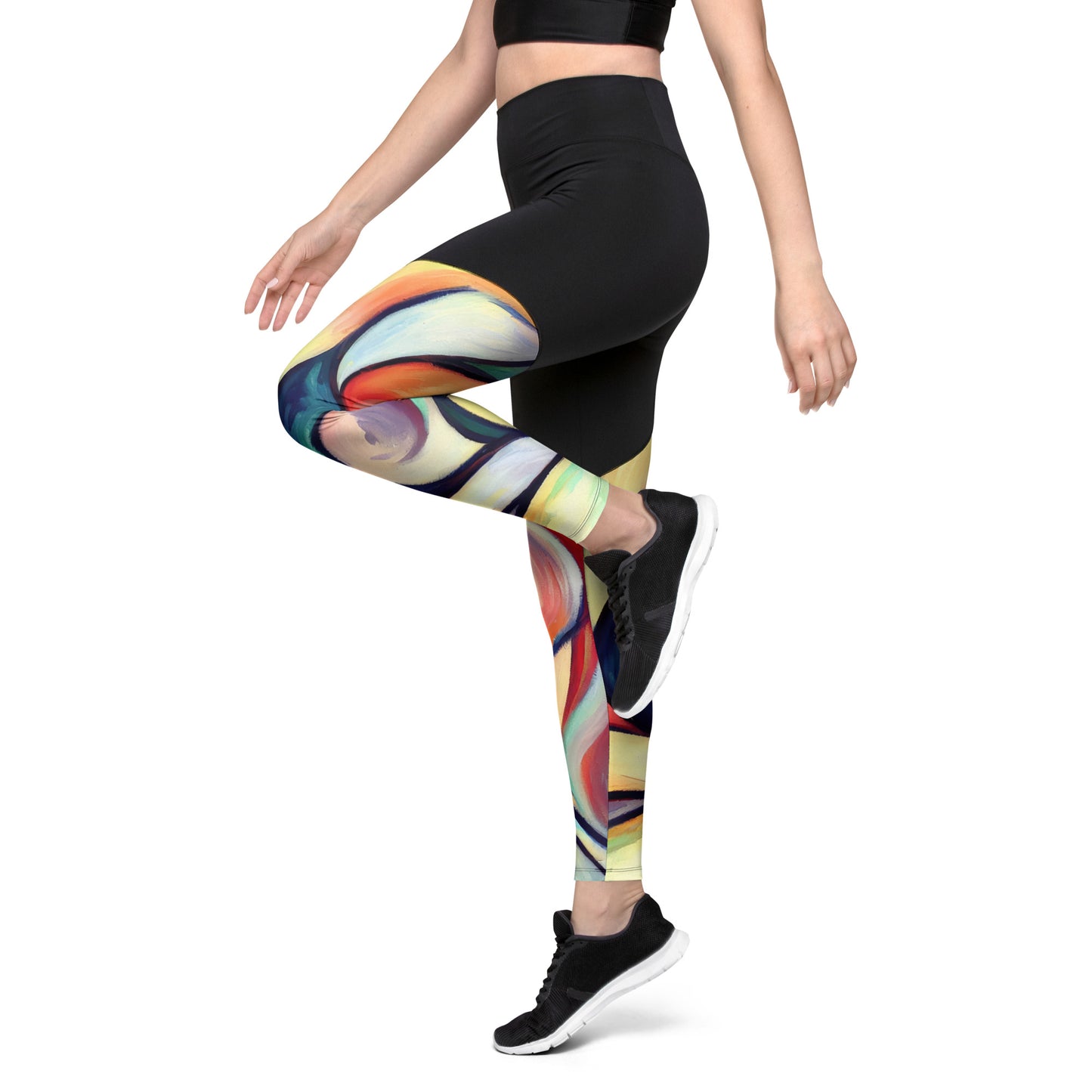 DMV 0277 Abstract Art Sports Leggings