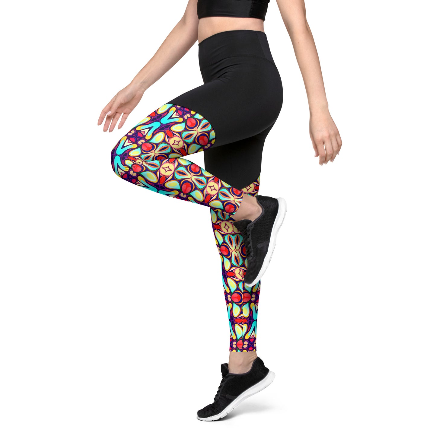 DMV 0036 Vintage Artsy Sports Leggings