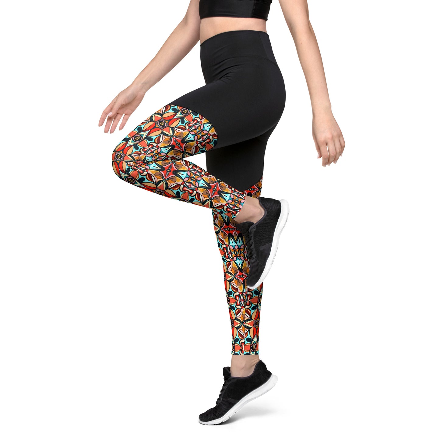 DMV 0210 Vintage Artsy Sports Leggings