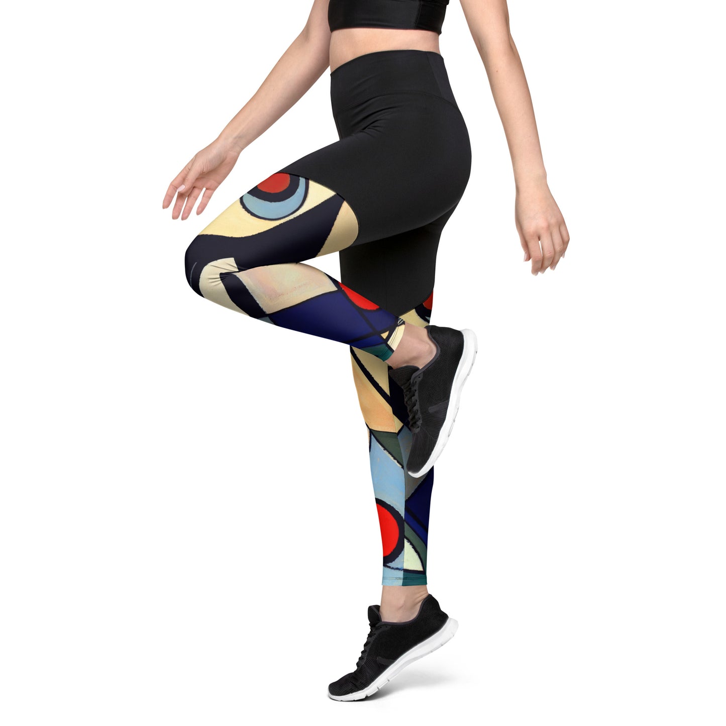 DMV 0234 Abstract Art Sports Leggings