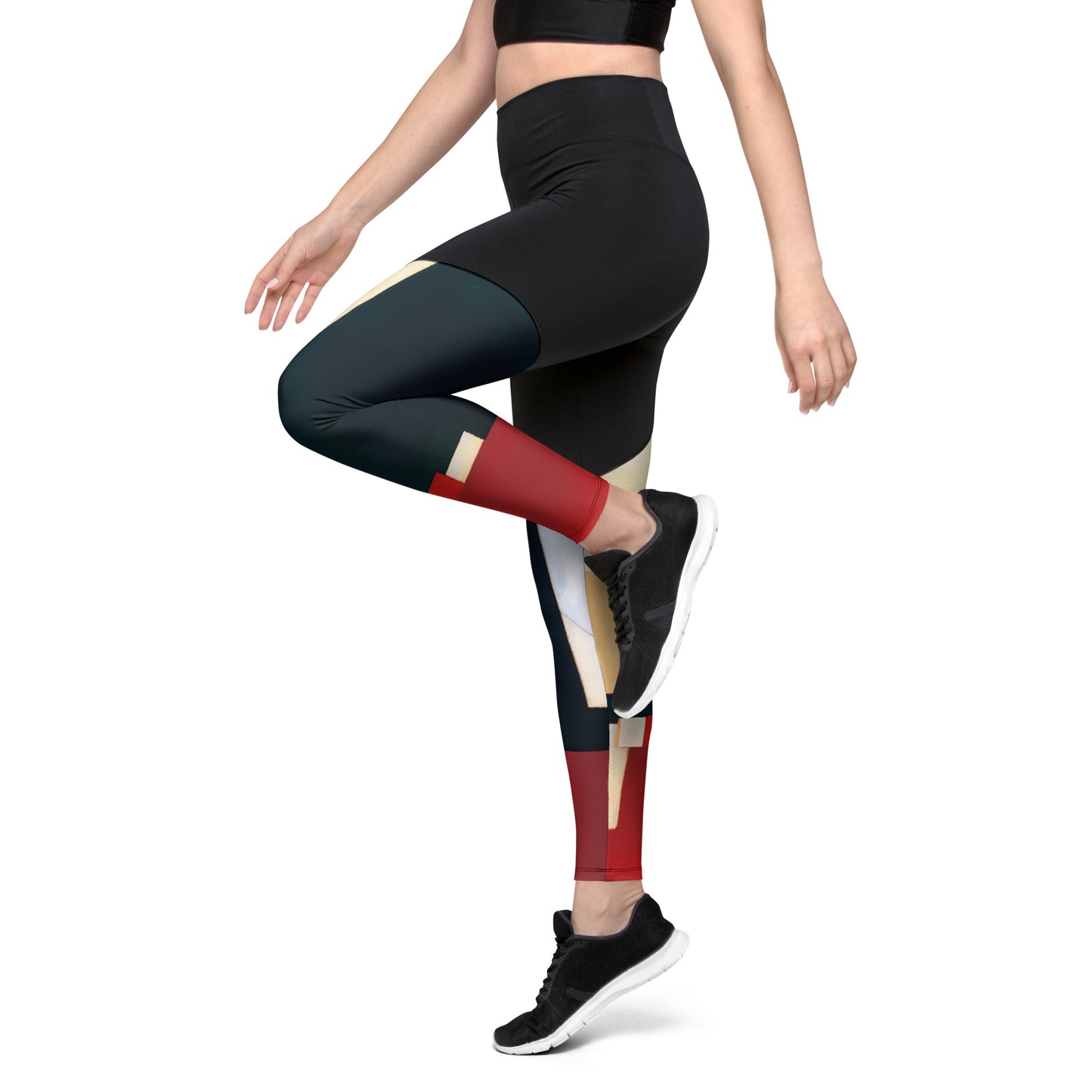 DMV 0223 Abstract Art Sports Leggings