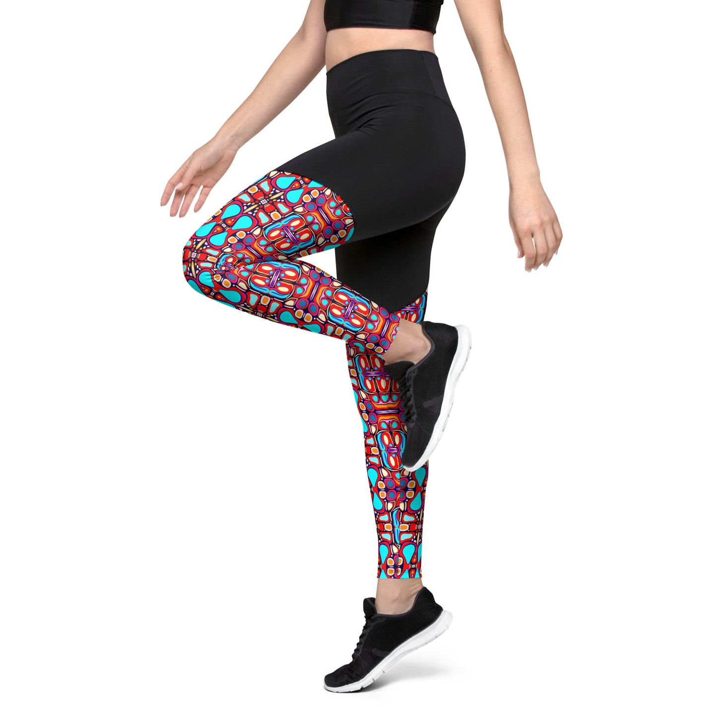 DMV 0094 Vintage Artsy Sports Leggings