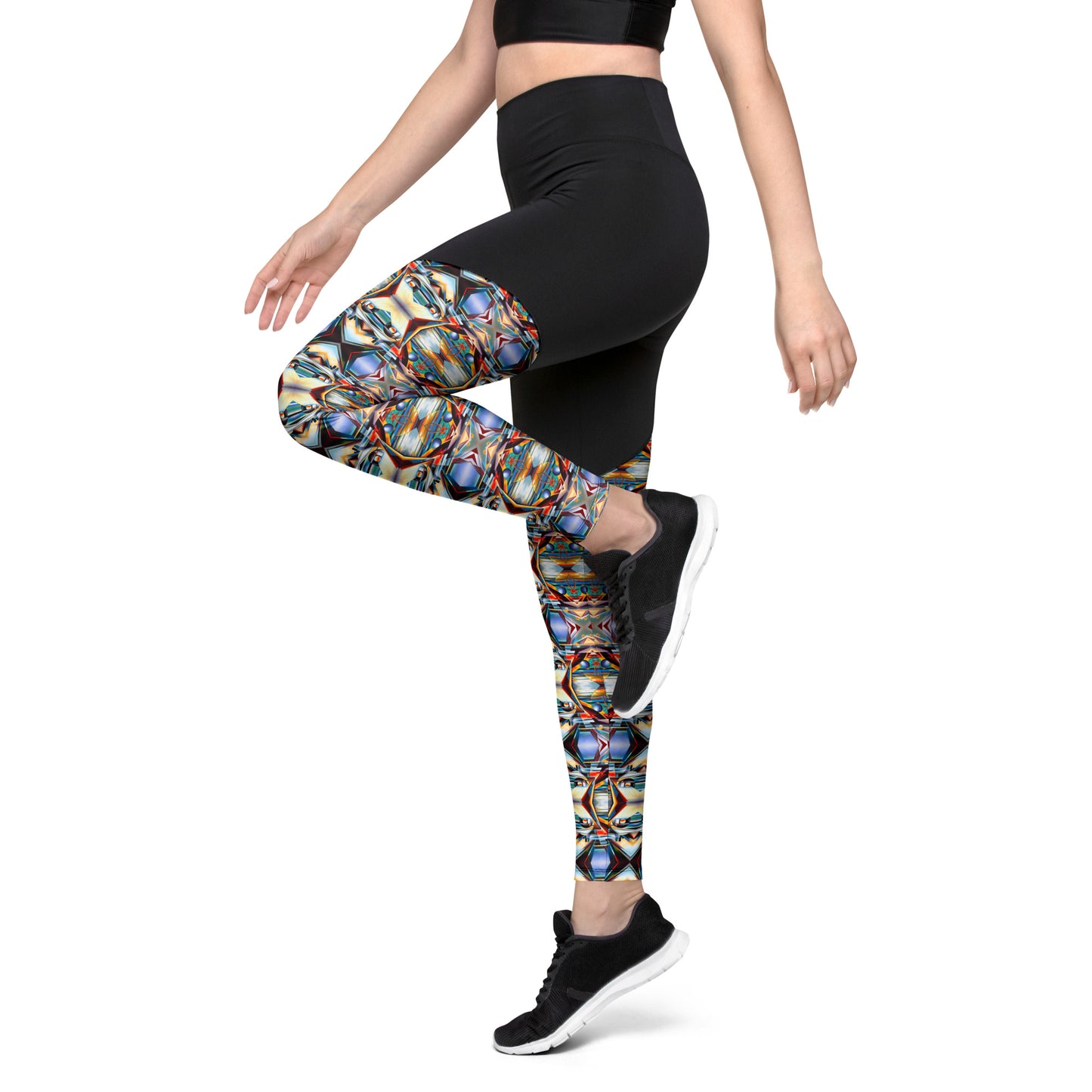 DMV 0221 Conceptual Artsy Sports Leggings