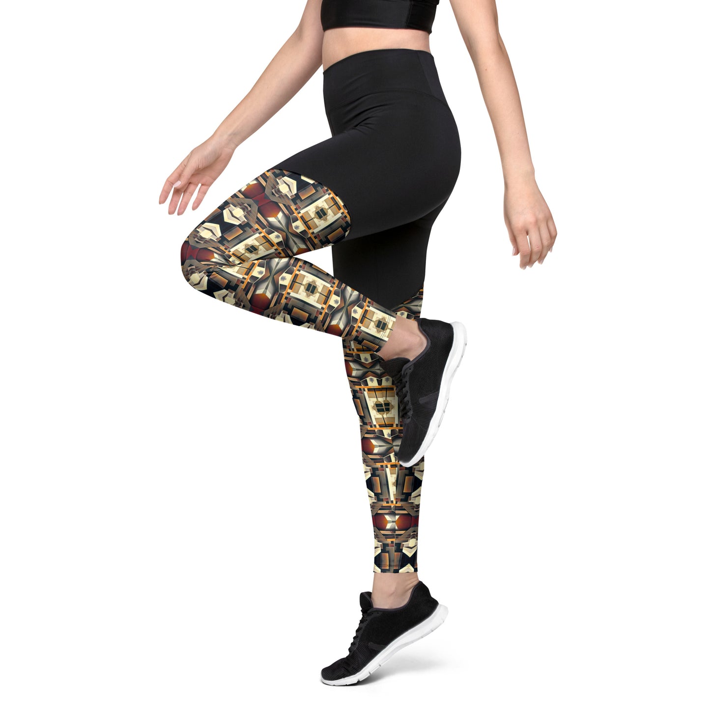 DMV 0247 Geo Boho Sports Leggings