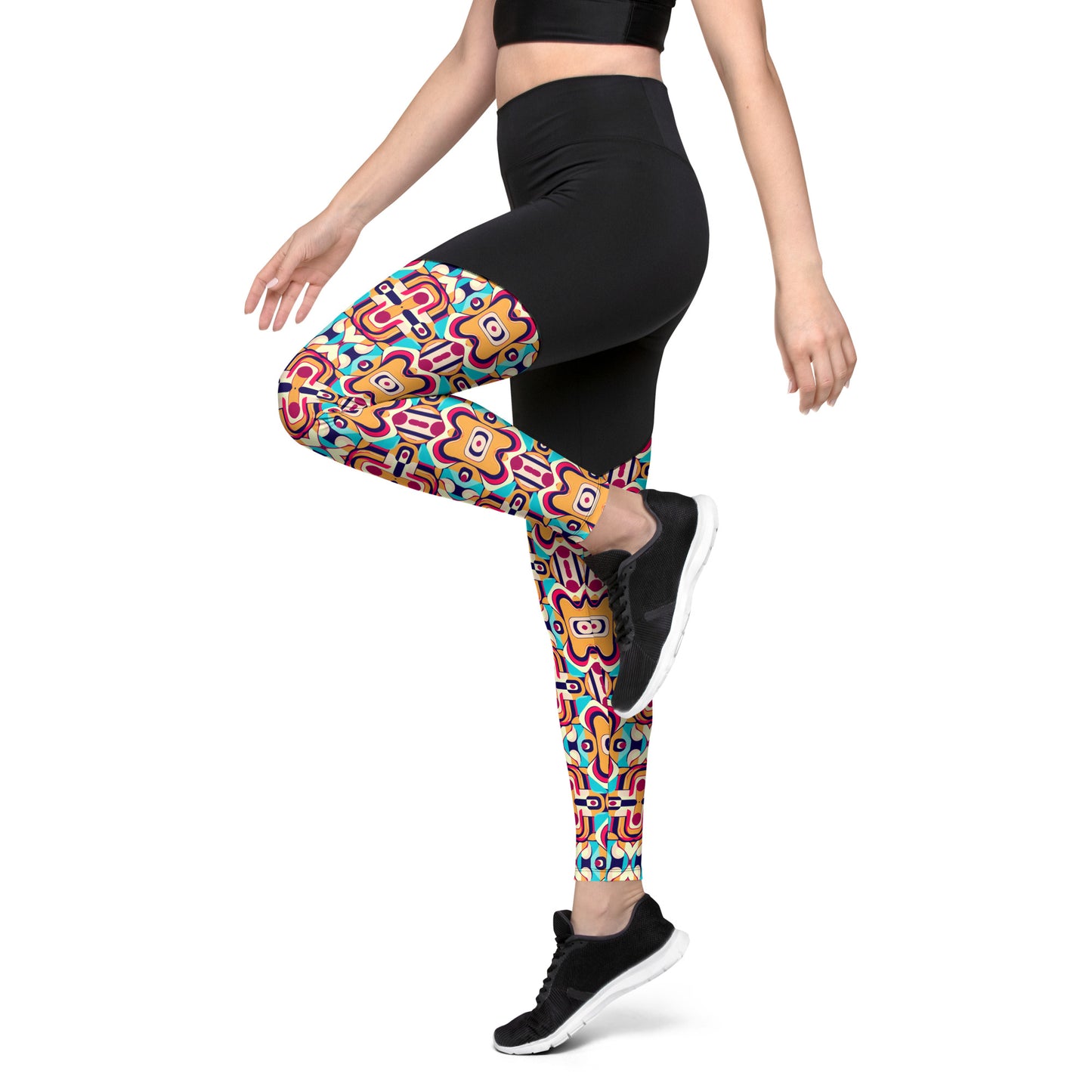 DMV 0160 Vintage Artsy Sports Leggings