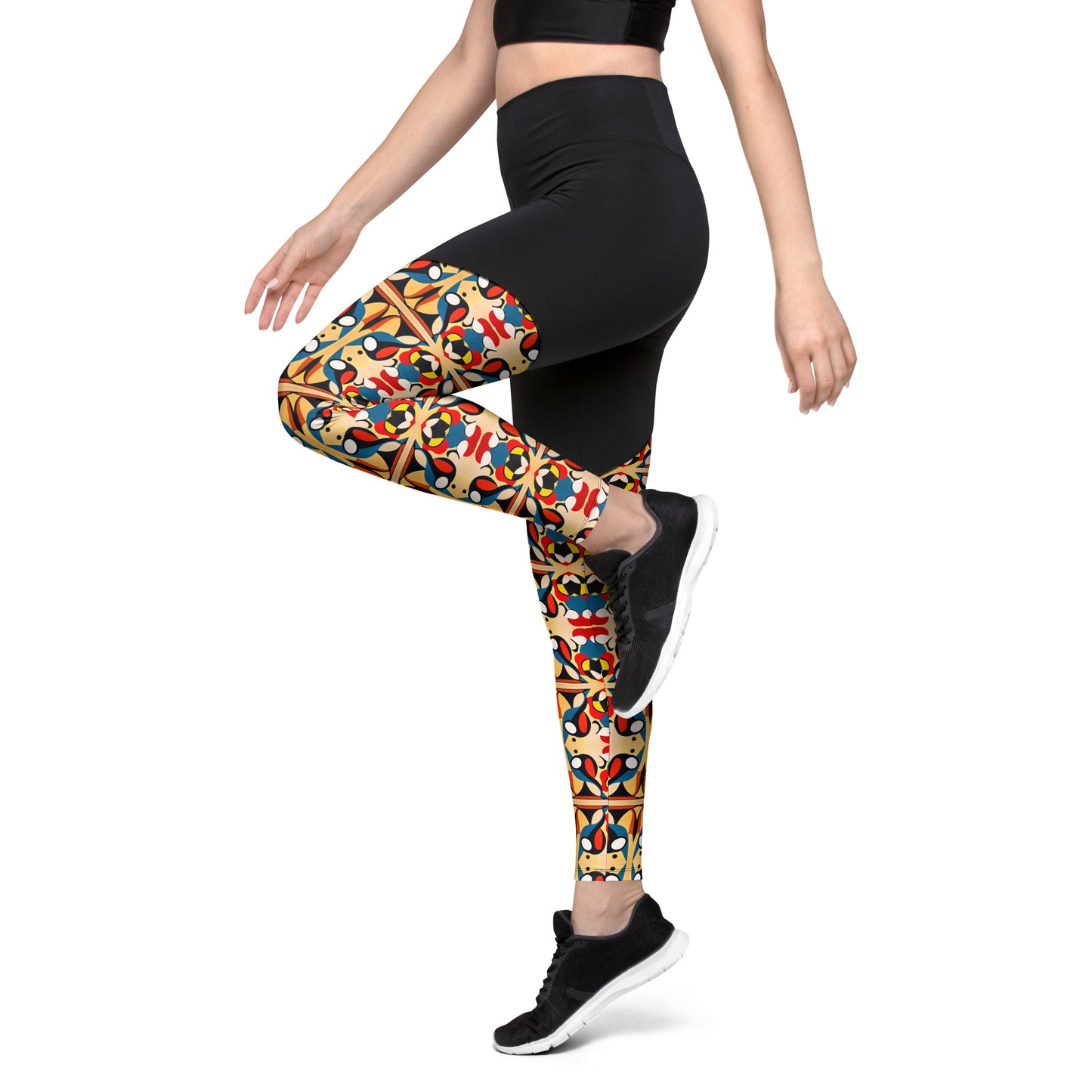 DMV 0148 Vintage Artsy Sports Leggings