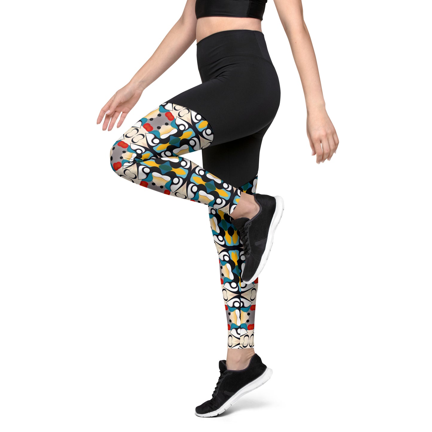 DMV 0139 Vintage Artsy Sports Leggings