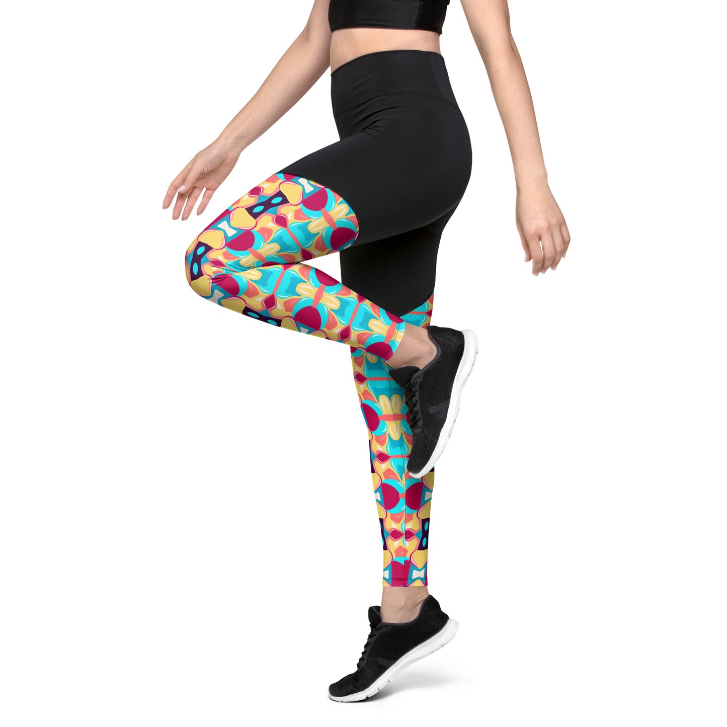 DMV 0134 Vintage Artsy Sports Leggings