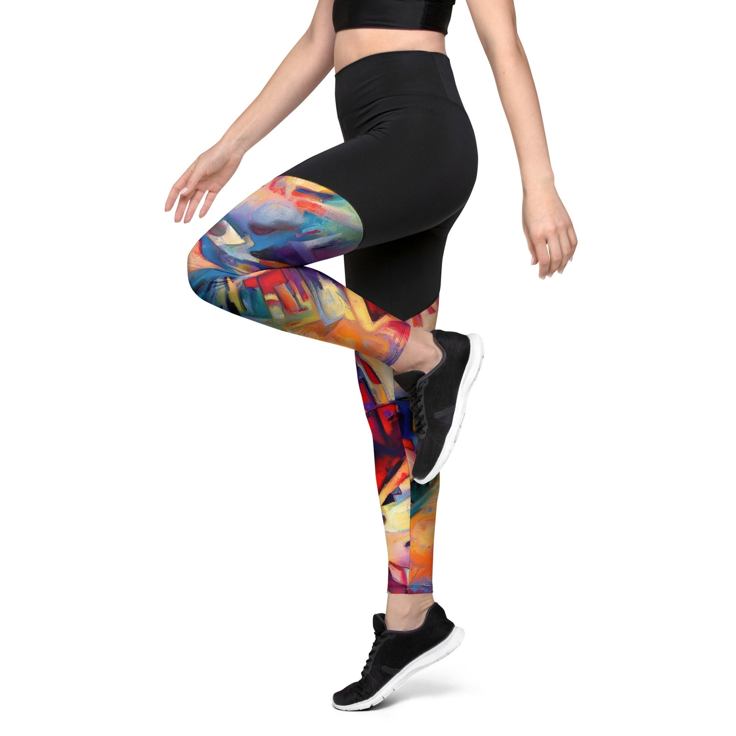 DMV 0308 Abstract Art Sports Leggings