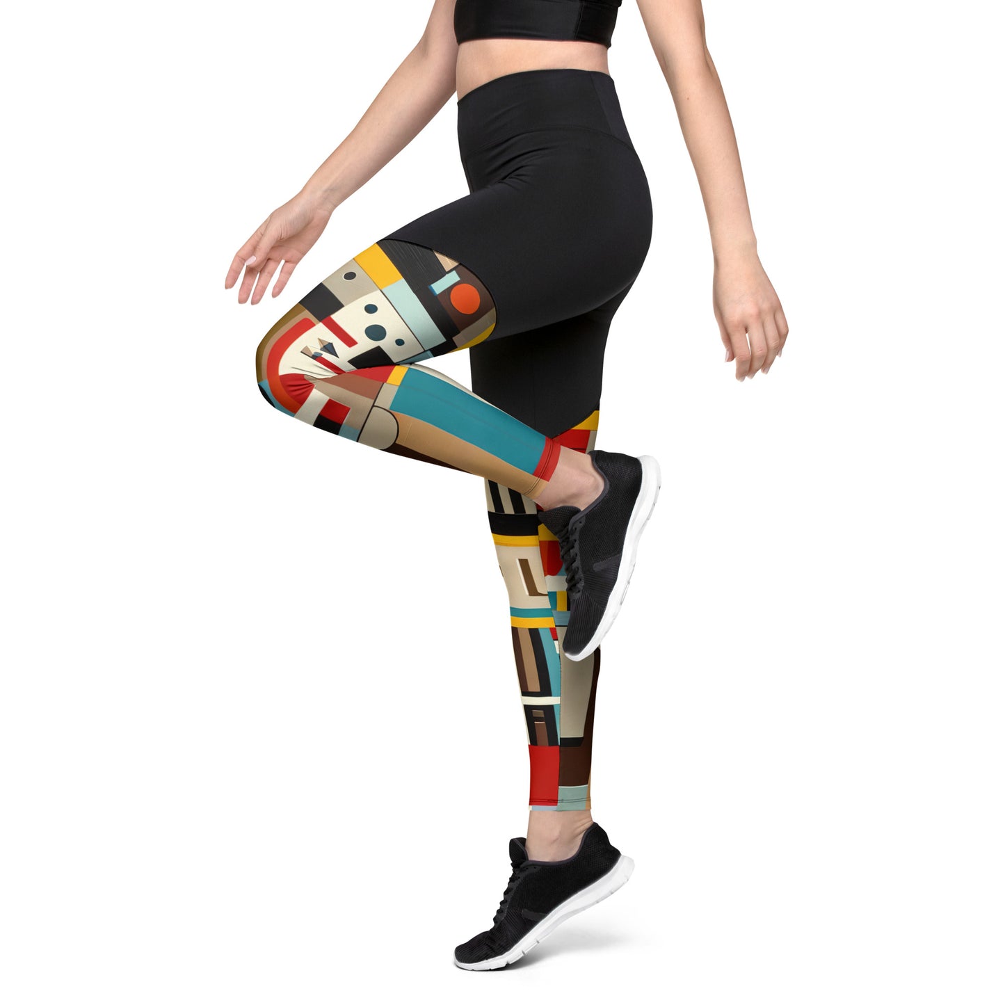 DMV 0413 Abstract Art Sports Leggings