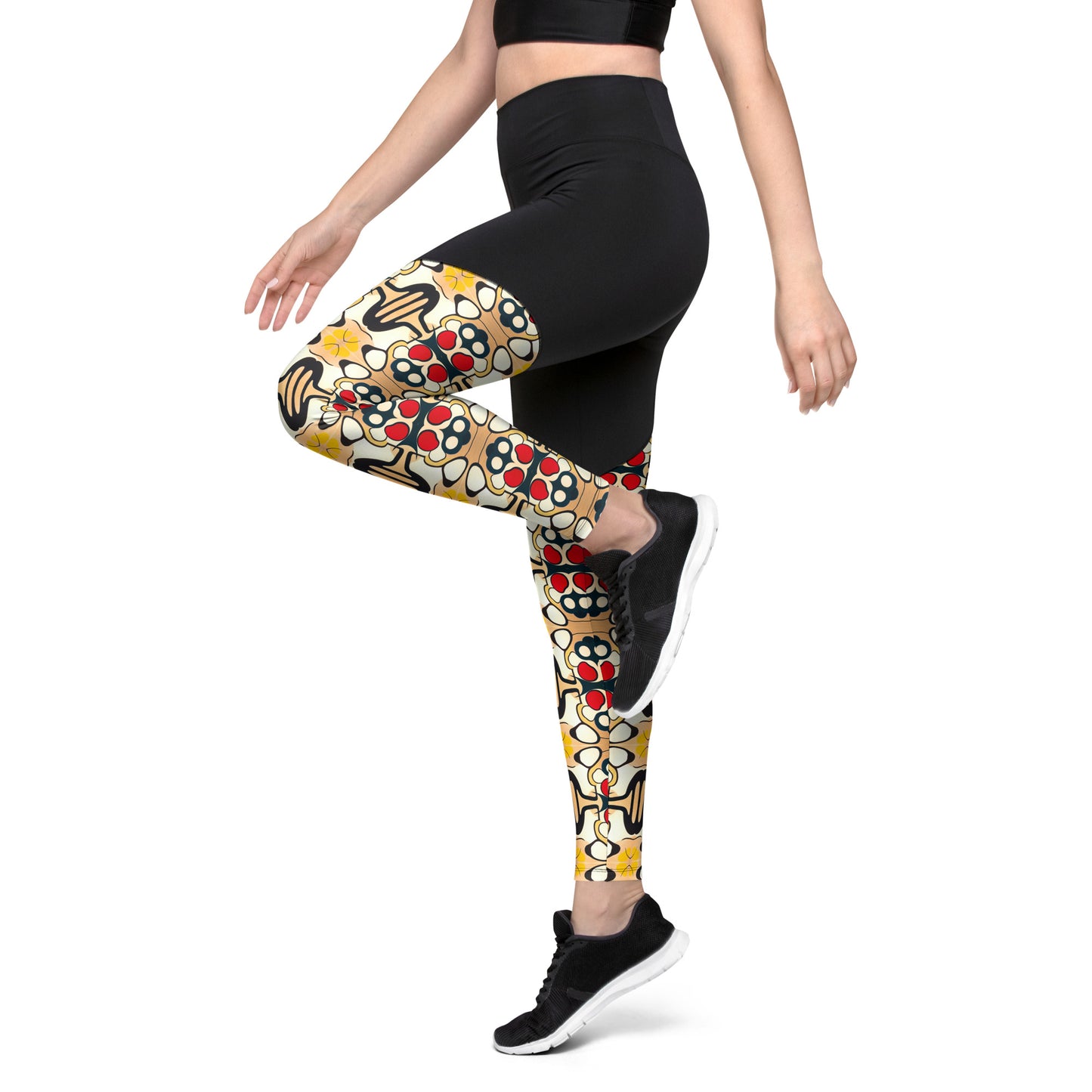 DMV 0204 Vintage Artsy Sports Leggings