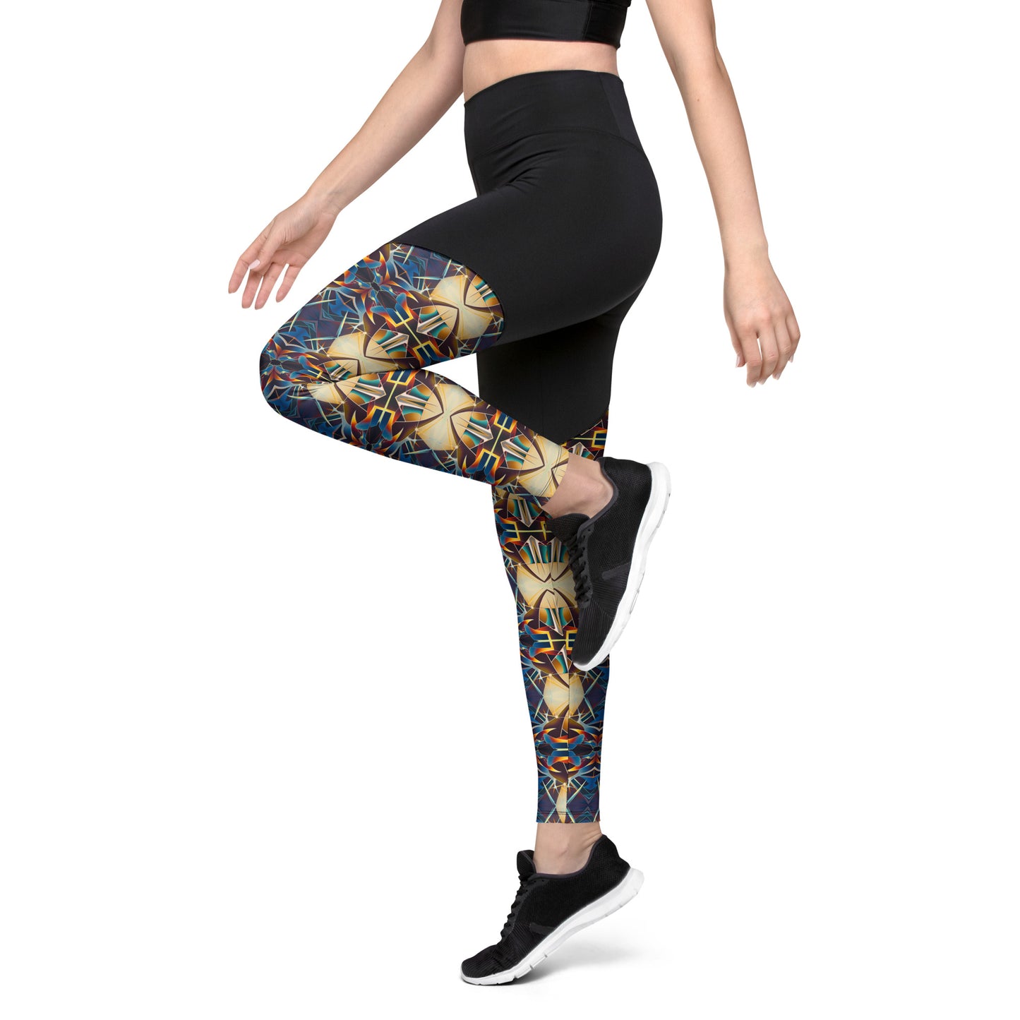 DMV 0406 Conceptual Artsy Sports Leggings