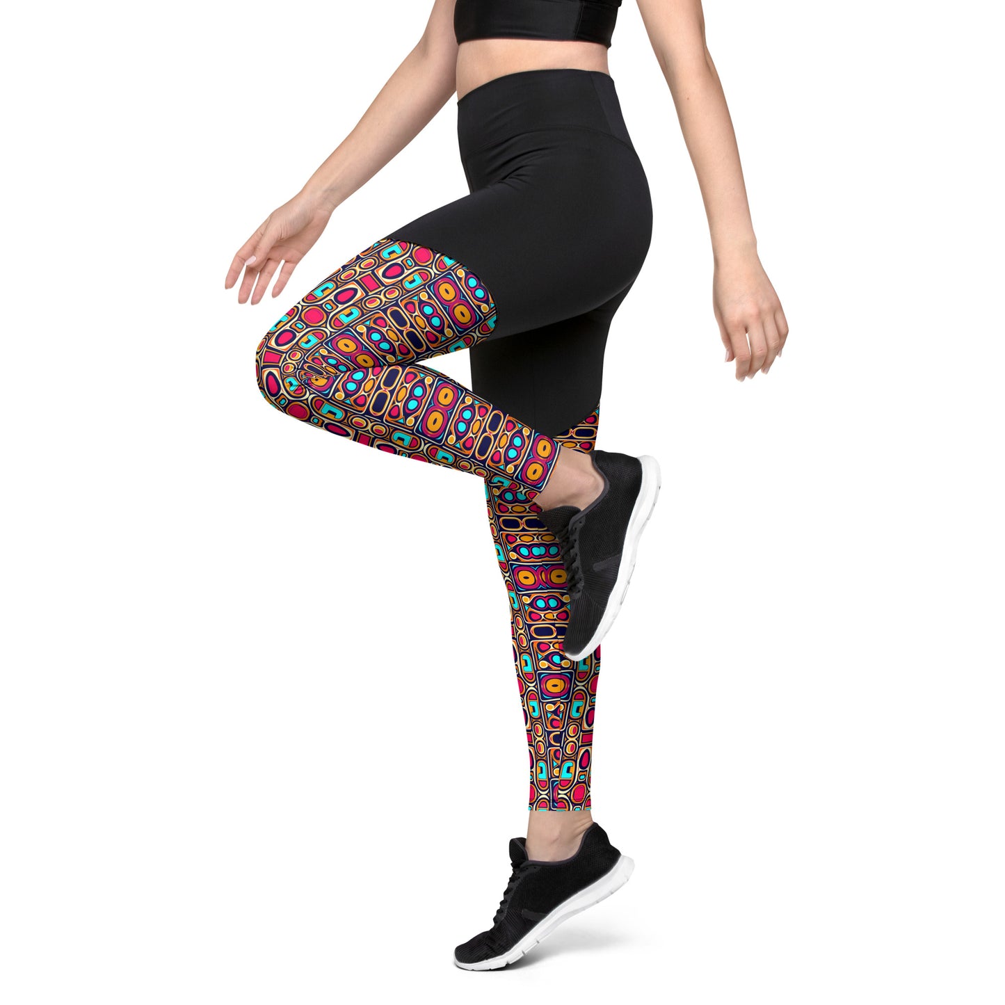 DMV 0185 Vintage Artsy Sports Leggings