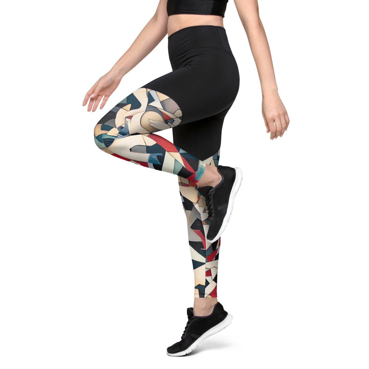 DMV 0508 Abstract Art Sports Leggings