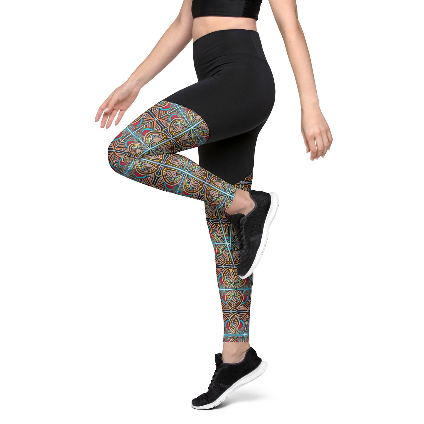 DMV 1021 Conceptual Artsy Sports Leggings