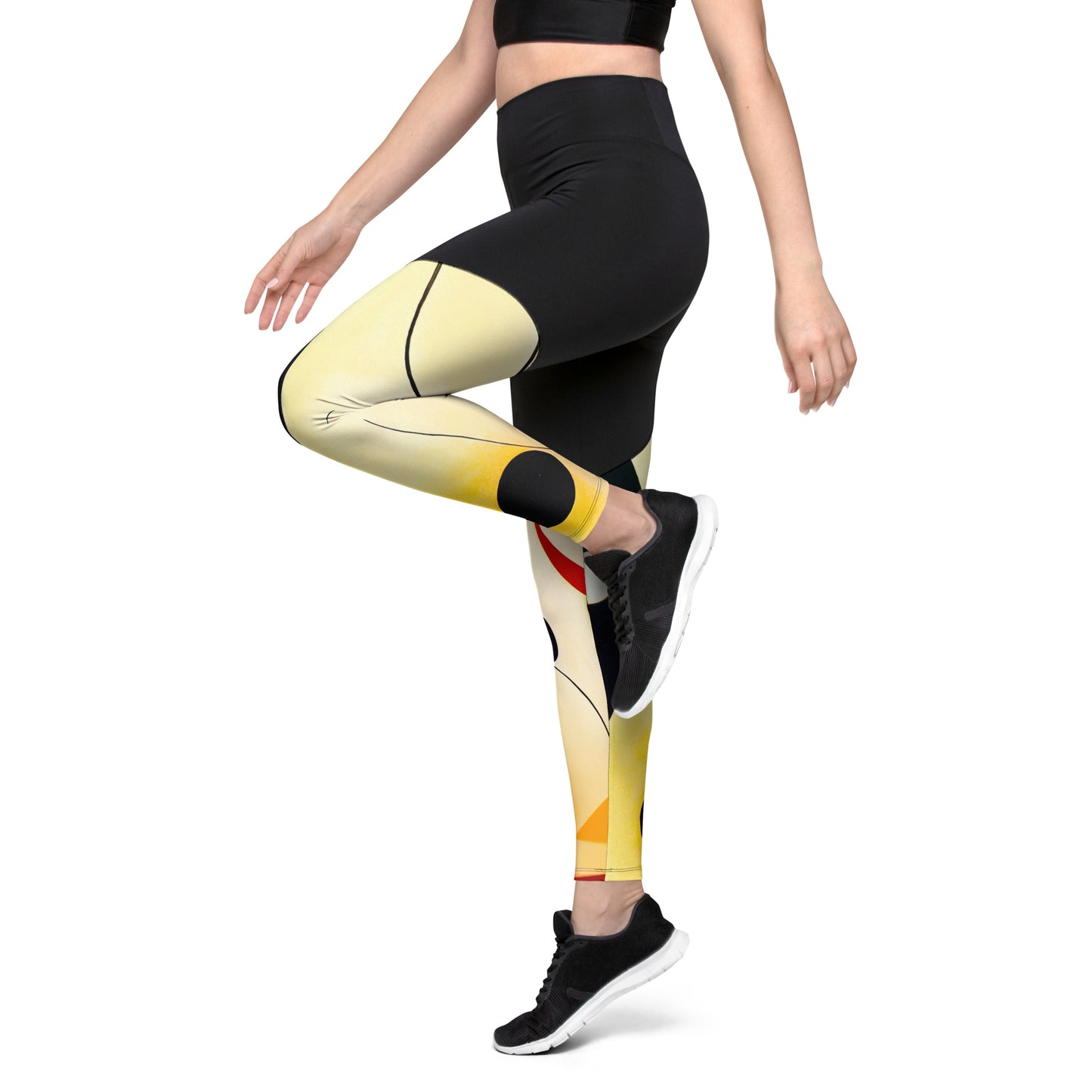 DMV 0393 Retro Art Sports Leggings