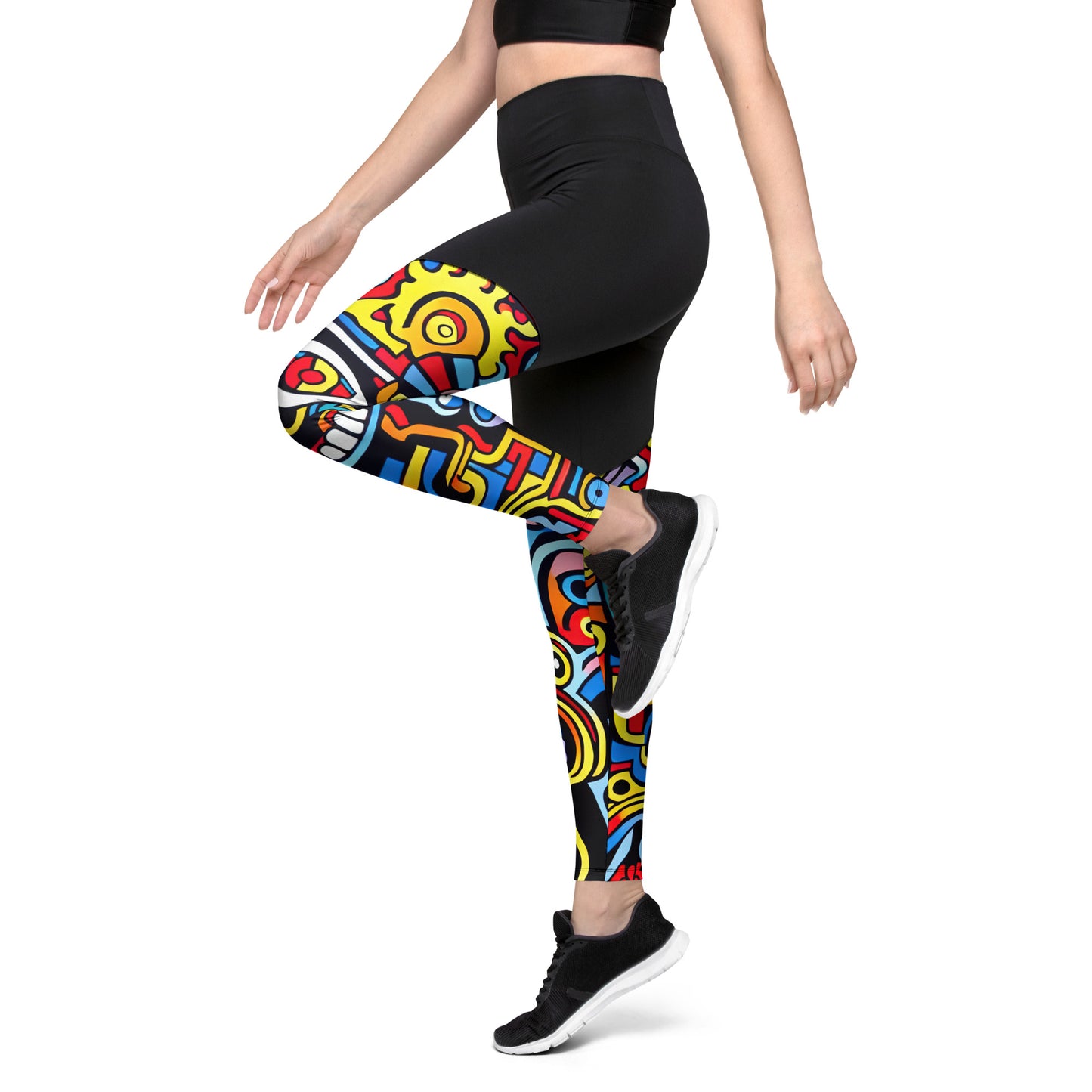 DMV 0877 Psy Art Sports Leggings